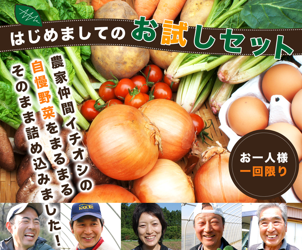 無農薬野菜のミレーで、宅配野菜のお試しセットを注文してみようかと思ったら・・・