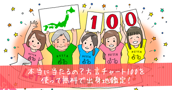 方言チャート100