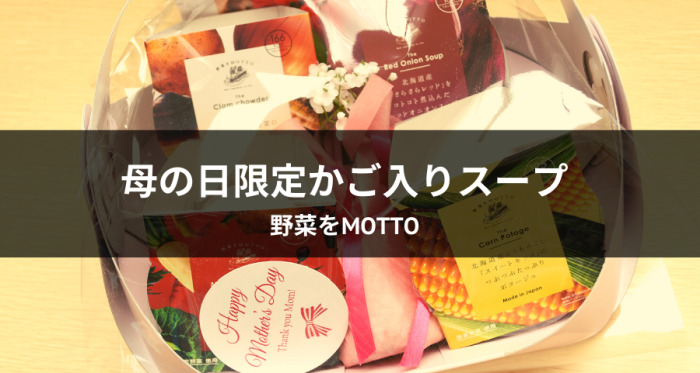 野菜をMOTTO「母の日限定かご入りスープ」