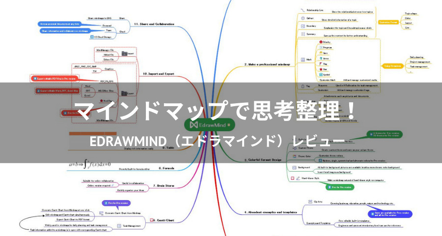 EdrawMind（エドラマインド）レビュー