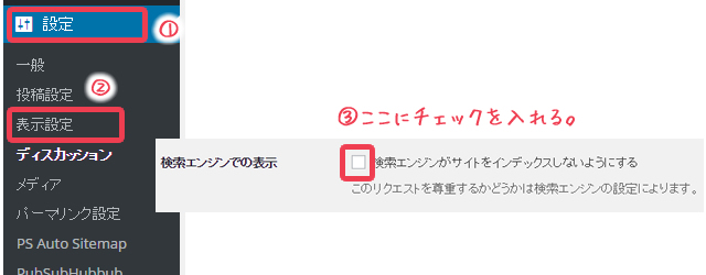 検索エンジンがサイトをインデックスしないようにする